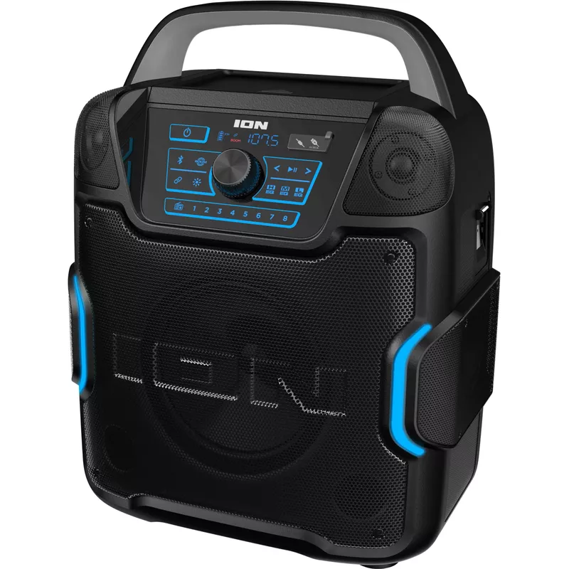 ION Audio - Sport 320° 200W Portable Bluetooth Battery Powered All-Weather Speaker with Premium 5-Speaker 320 Sound - Black