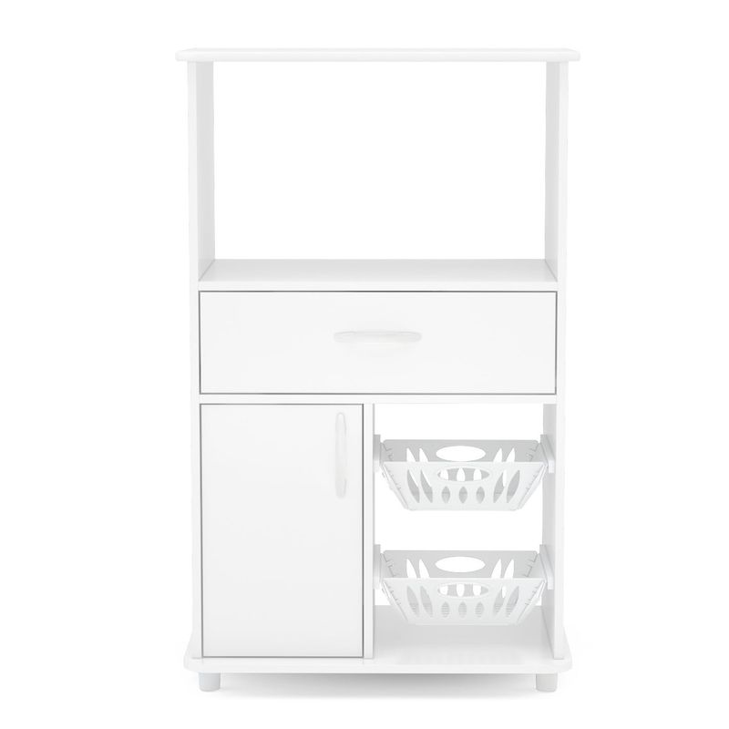 Boahaus White MDF Kitchen Storage Cabinet - White