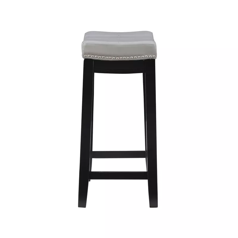 Ansley Backless Upholstered Counter Stool Gray