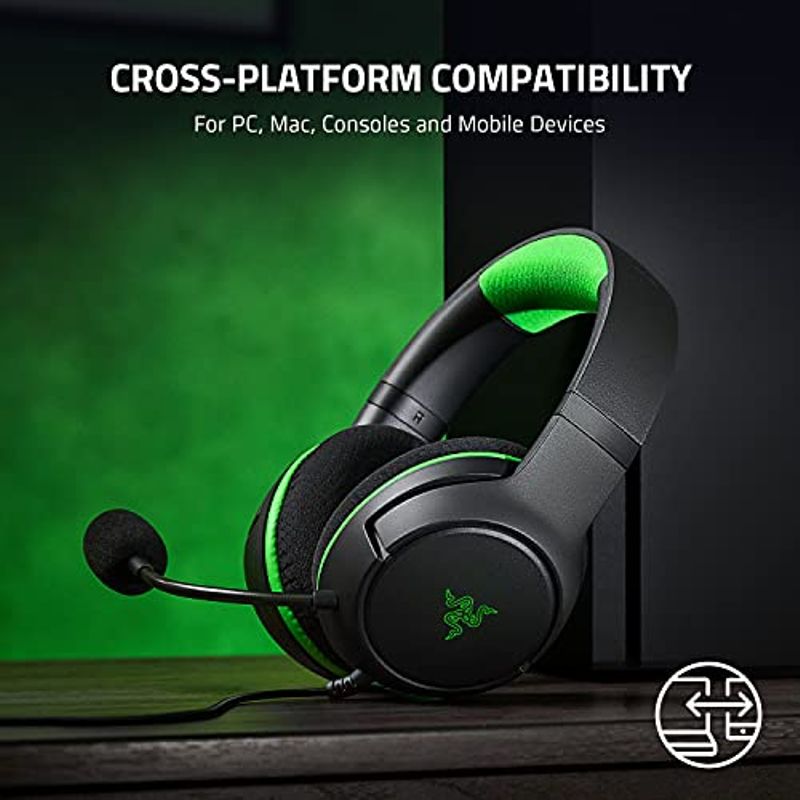 Razer Kaira X Wired Headset for Xbox Series X | S: TriForce Titanium 50mm Drivers - HyperClear Cardioid Mic - Flowknit Memory Foam -...