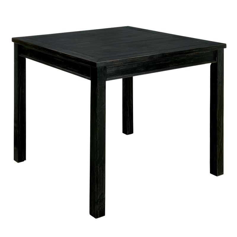 Furniture of America Delewarn Rustic 5-piece Antique Black Counter Height Dining Set - Antique Black