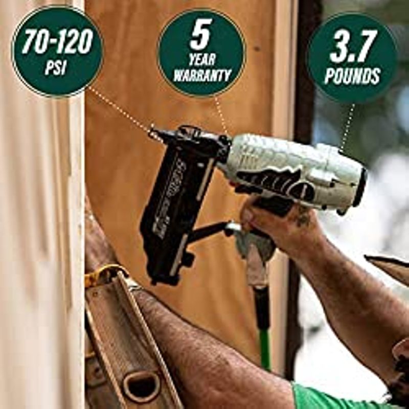 Metabo HPT Finish Nailer Kit | 16 Gauge | Accepts 1-Inch up to 2-1/2-Inch Finish Nails | Integrated Air Duster | 5-Year Warranty |...