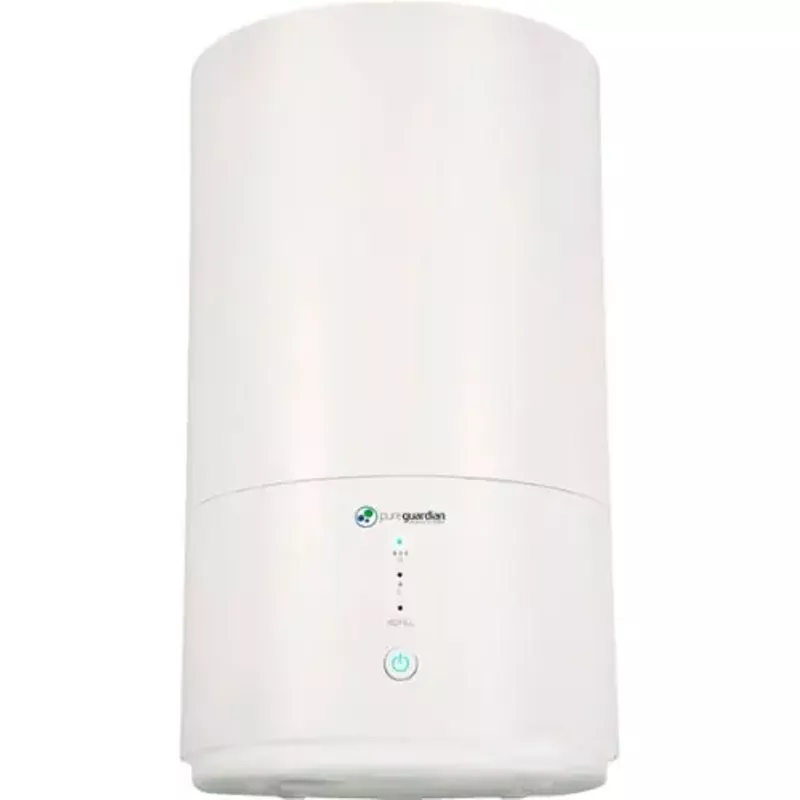 PureGuardian - H950AR Ultrasonic Cool Mist Top Fill Humidifier with Aromatherapy, .80-Gallon - White
