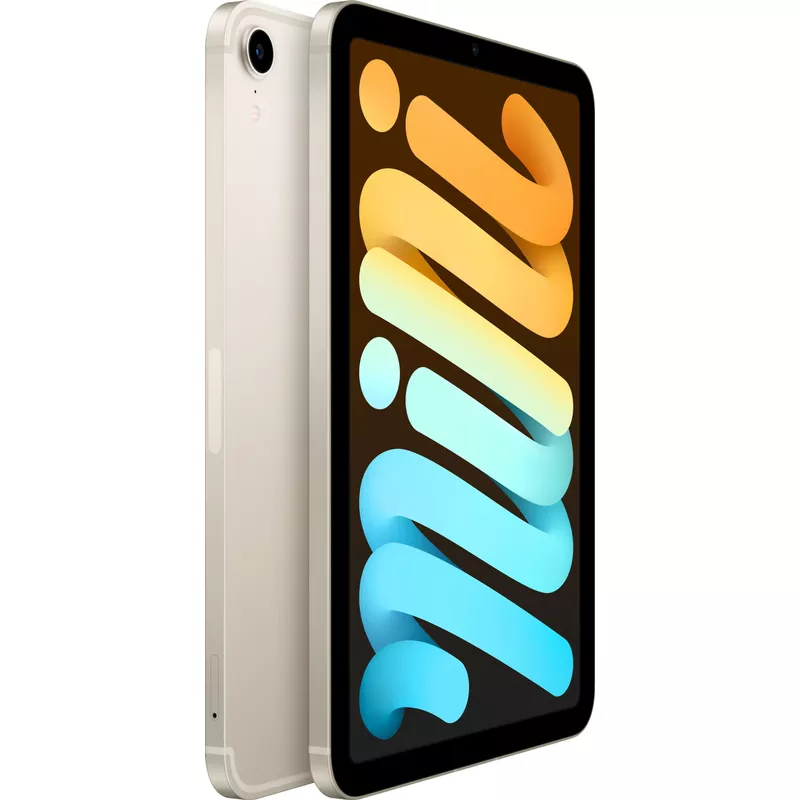 Apple - iPad mini (Latest Model) with Wi-Fi + Cellular - 64GB - Starlight (Unlocked)