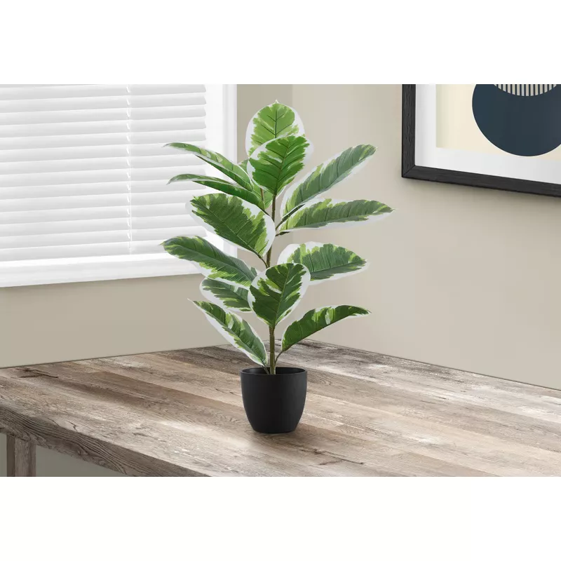Artificial Plant - 27"H / Indoor Rubber In A 5" Pot