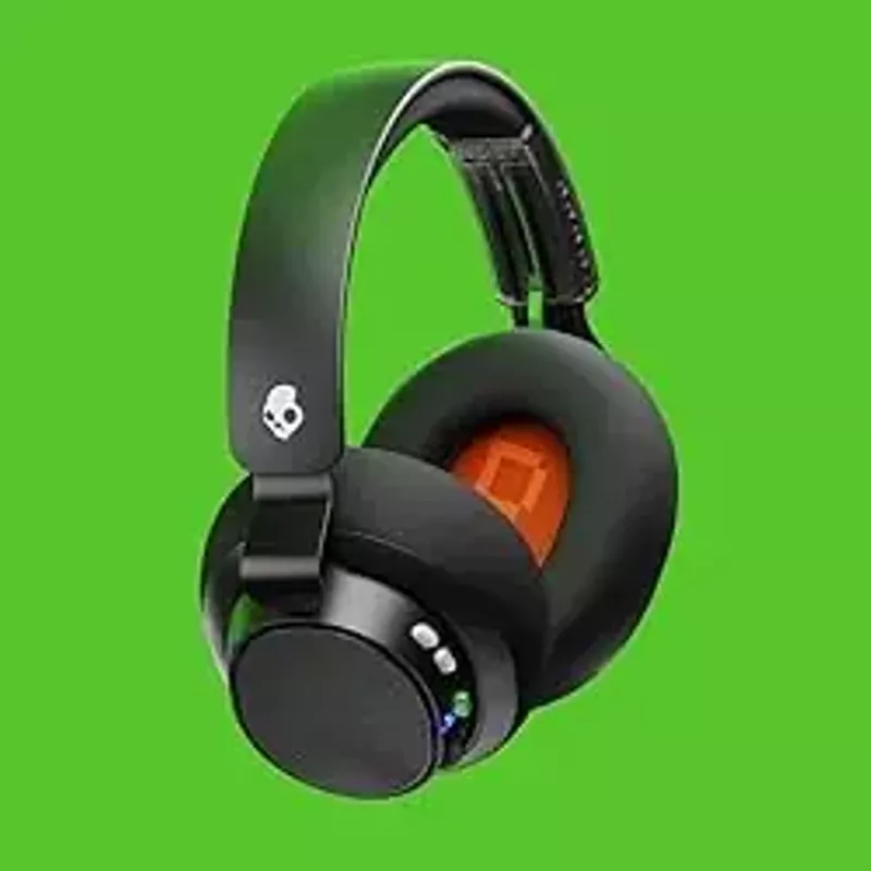 Skullcandy SLYR Pro Wireless Multi-Platform Over-Ear Gaming Headset with Ultra Low Latency USB-A Transmitter, Compatible with Xbox, PC, Nintendo Switch or Playstation - Black/Green