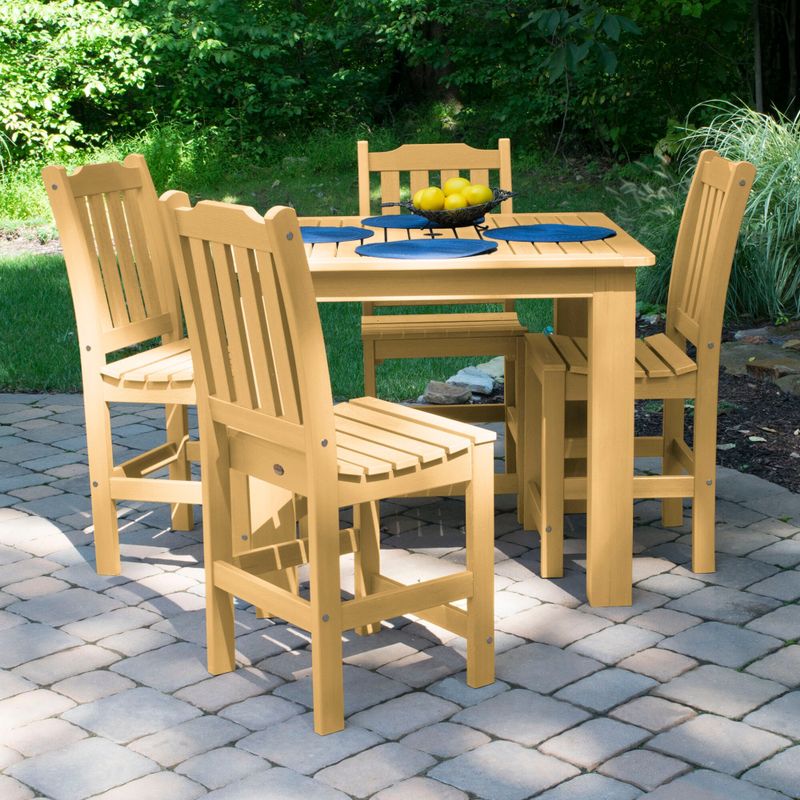 Highwood Lehigh 5-piece Square Counter-Height Dining Set - Woodland Brown