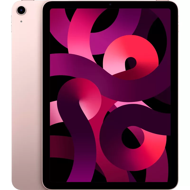 Apple - 10.9-Inch iPad Air - Latest Model - (5th Generation) with Wi-Fi - 256GB - Pink With Blue Case Bundle