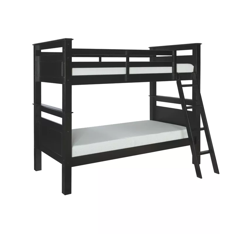 Dorsey Twin Over Twin Bunk Bed Black