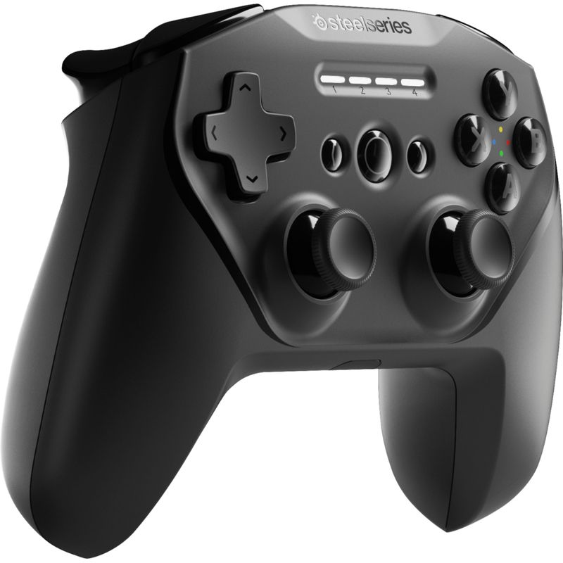 Angle Zoom. SteelSeries - Stratus Duo Wireless Gaming Controller for Windows, Chromebooks, Android, and Select VR Headsets - Black
