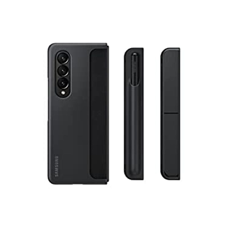 SAMSUNG Galaxy Z Fold4 Standing Cover with S Pen and S Pen Holder, Protective Phone Case with Kickstand for Hands Free Viewing, US...