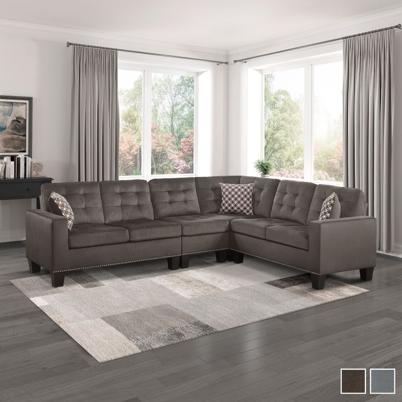 Boivin Reversible Sectional Sofa - Grey