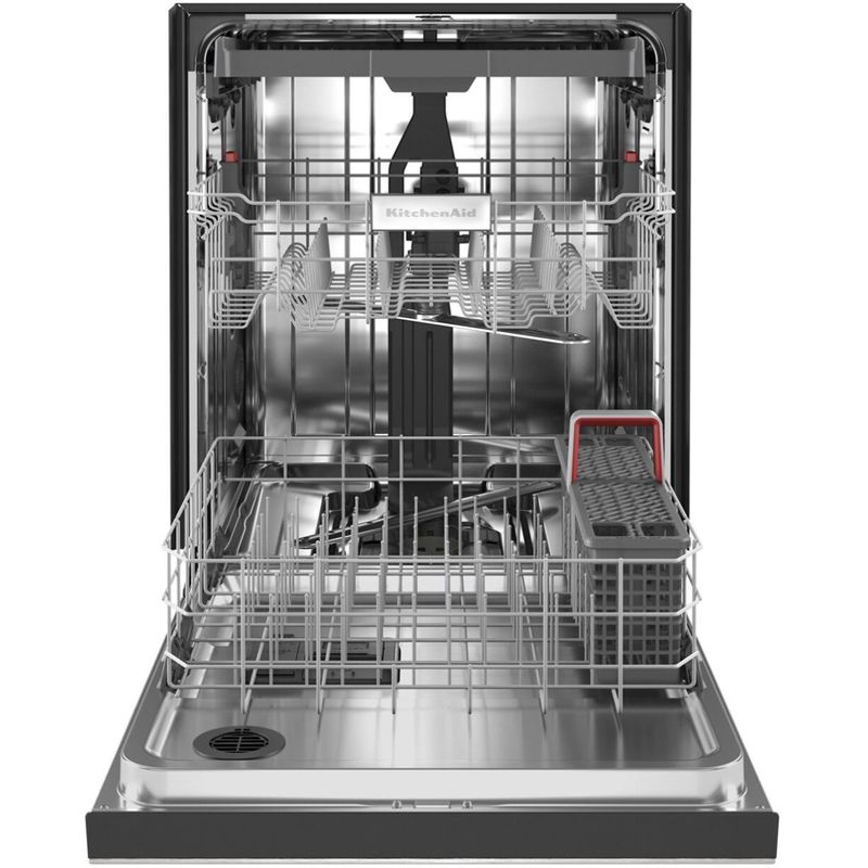 Alt View Zoom 2. KitchenAid - 24" Front Control Built-In Dishwasher with Stainless Steel Tub, PrintShield Finish, 3rd Rack, 39 dBA - Stainle