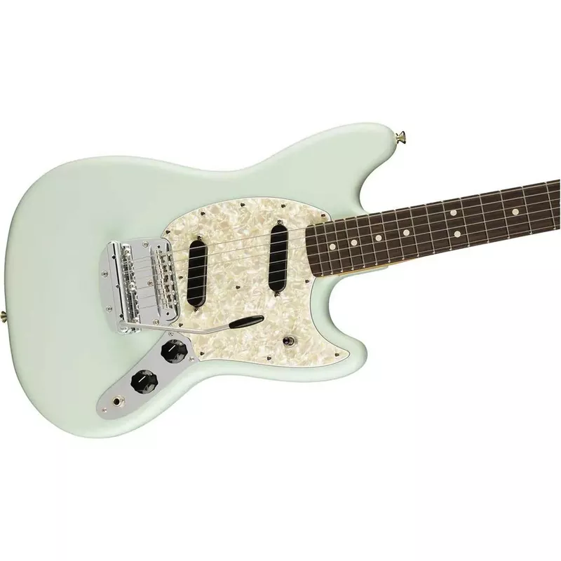 Fender American Performer Mustang Electric Guitar, Rosewood Fingerboard, Satin Sonic Blue