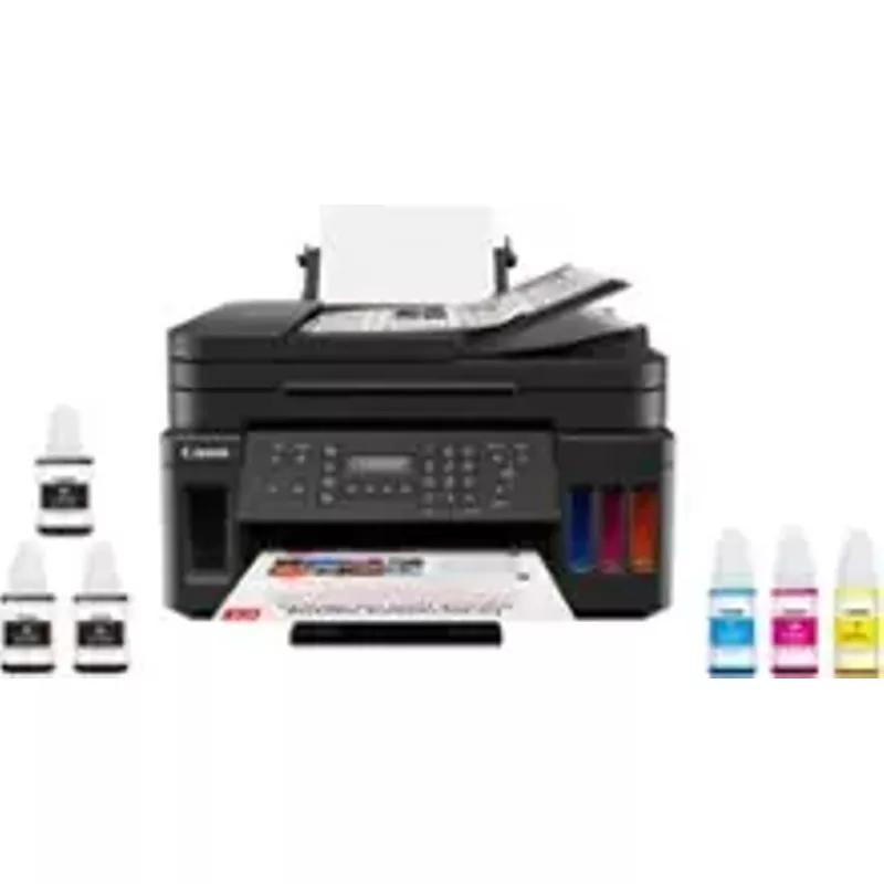 Canon - PIXMA MegaTank G7020 Wireless All-In-One Inkjet Printer with Fax - Black