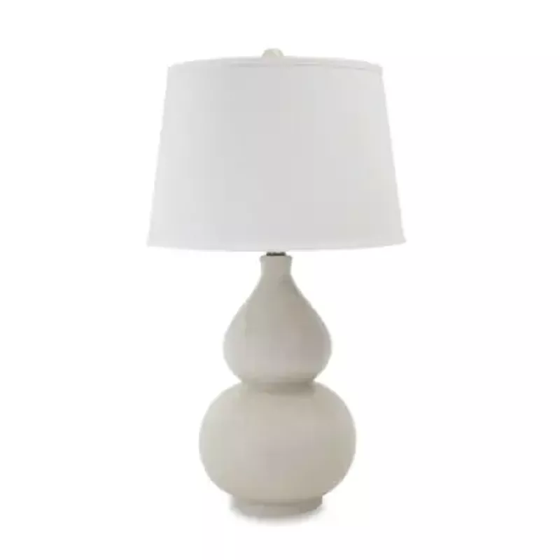 Cream Saffi Ceramic Table Lamp (1/CN)