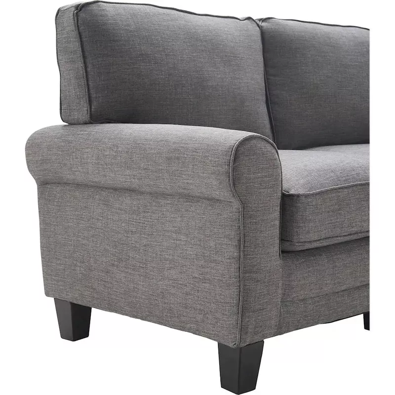 Serta - Copenhagen 3-Seat Fabric Sofa - Gray