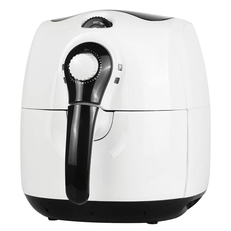 Brentwood 3.7 Quart Electric Air Fryer in White with Timer - White