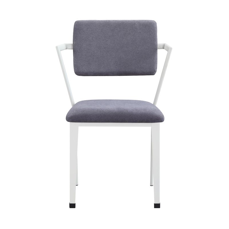 ACME Cargo Chair in Gray Fabric & White