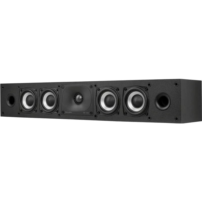 Polk Audio Monitor XT35 Low-Profile High-Resolution Center Channel Loudspeaker, Black
