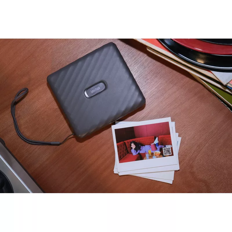 Fujifilm - Instax Link Wide Wireless Photo Printer - Mocha Gray