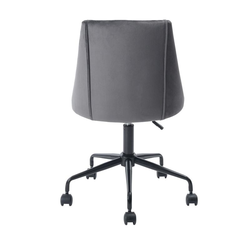 Porch & Den Voges Fabric Upholstered Swivel Task Chair - Rose
