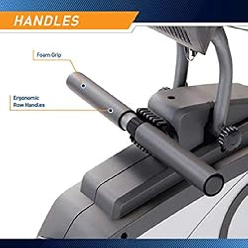 Marcy Foldable 8-Level Magnetic Resistance Rowing Machine with Transport Wheels