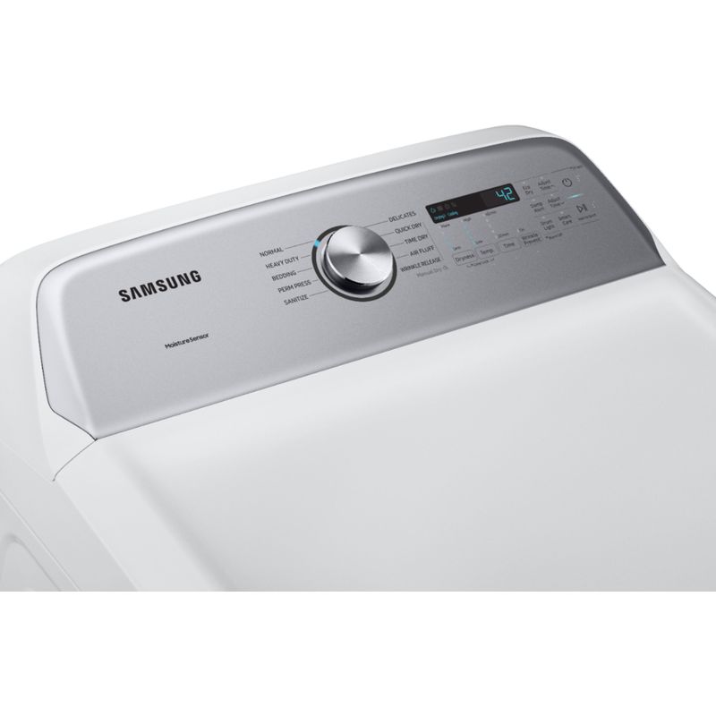 Alt View Zoom 1. Samsung - 7.4 Cu. Ft. Gas Dryer with 10 Cycles and Sensor Dry - White