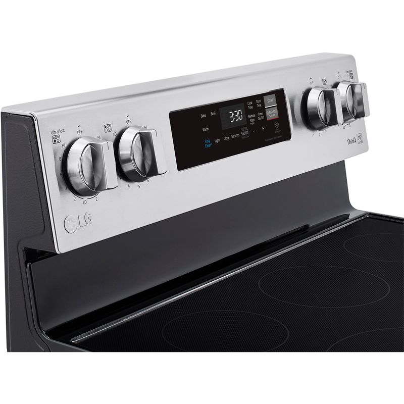 LG 6.3-Cu. Ft. Electric Smart Range with EasyClean, Stainless Steel
