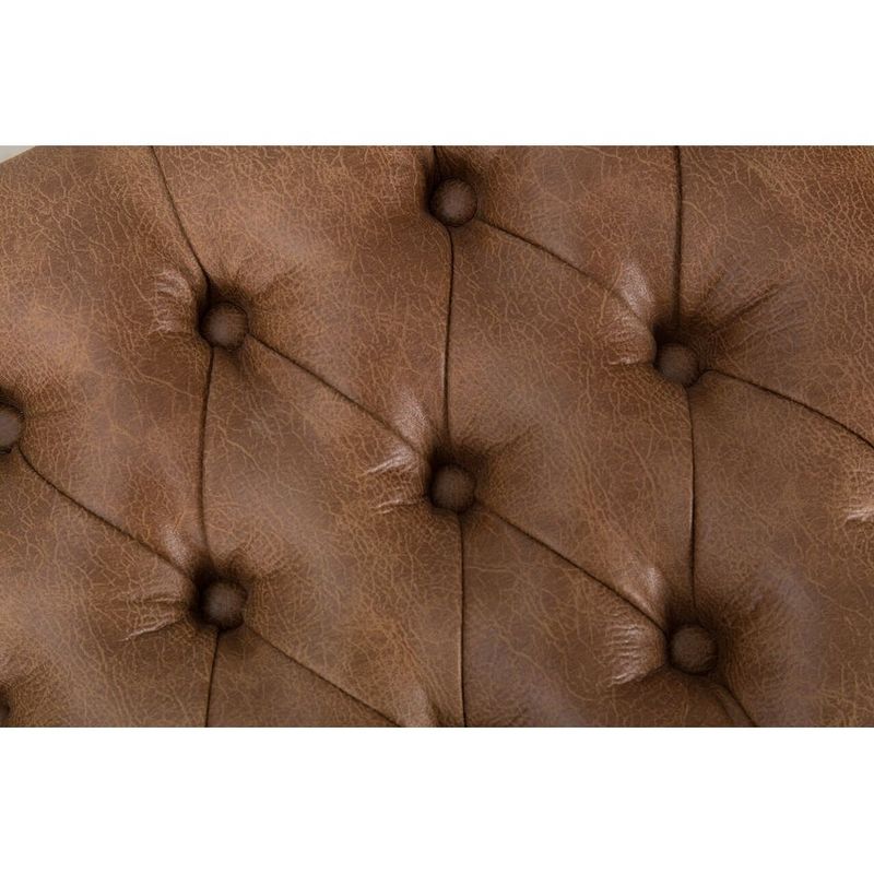 Carbon Loft DeAngelo Faux Leather Decorative Bench - Distressed Brown