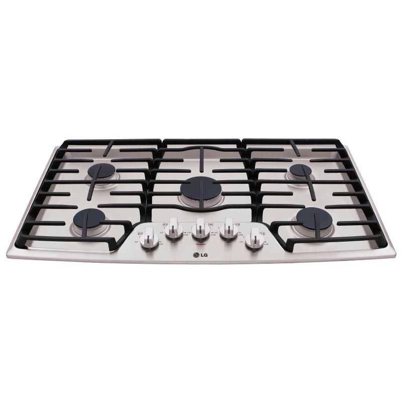 36 Inch 5 Sealed Burner Gas Cooktop - STAINLESS STEEL
