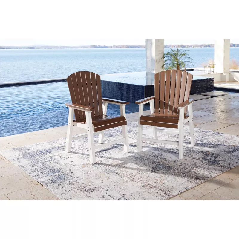 Genesis Bay Outdoor Dining Arm Chair (Set of 2)