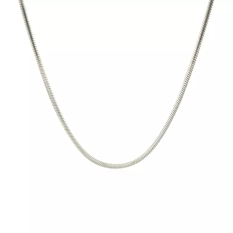 Sterling Silver Snake Style Chain (18 Inch)