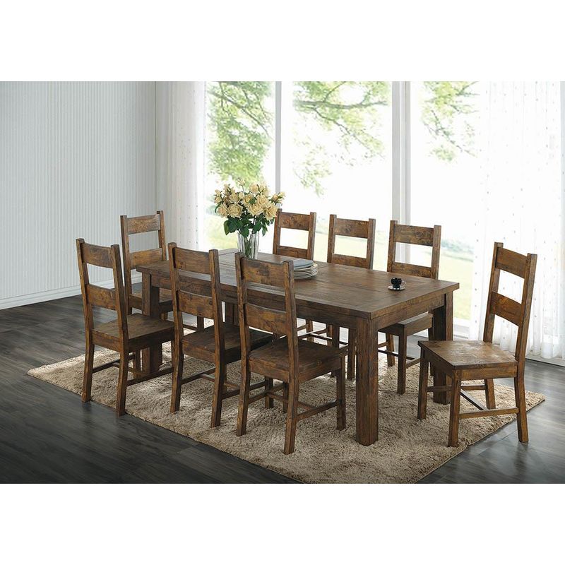 Coleman Dining Side Chairs Rustic Golden Brown (Set of 2)