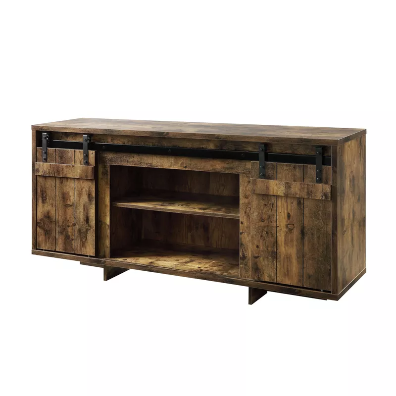 ACME Bellarosa TV Stand (Same LV01441), Rustic Oak