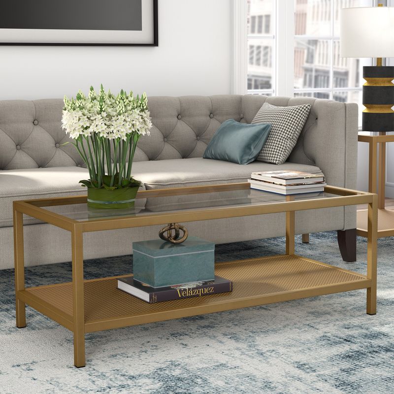 Carbon Loft Gugliemi Brass Coffee Table - Brass