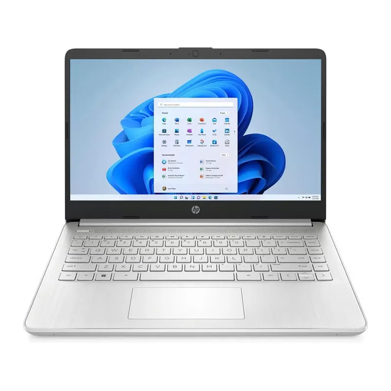 HP 14-dq0711ds 14" HD Touchscreen Laptop, Intel Celeron N4120 1.1GHz, 4GB RAM, 64GB eMMC, Windows 11 Home S Mode, Natural Silver - Refurbished