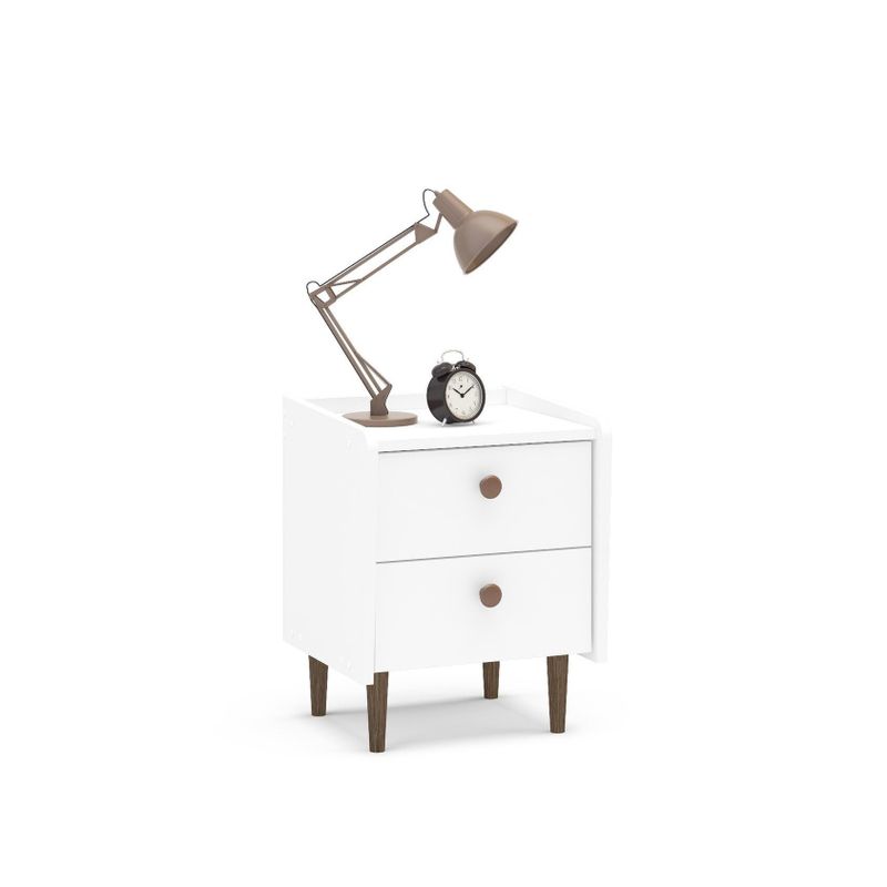 Boahaus Alcoy Nightstand - White - 2-drawer