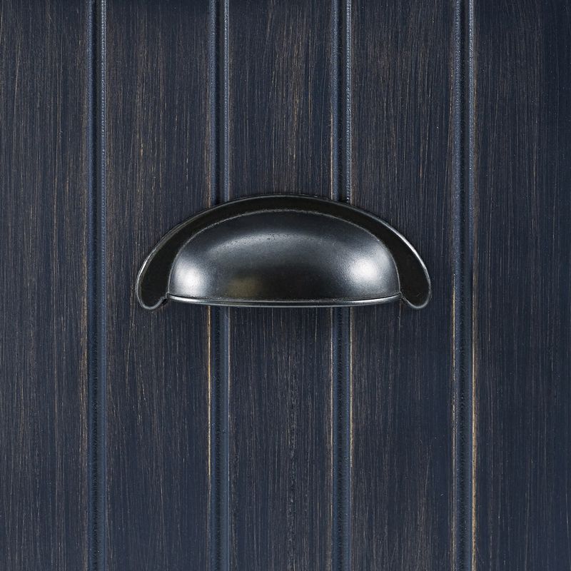 Rent to own Seaside Hall Tree In Distressed Navy Finish Blue