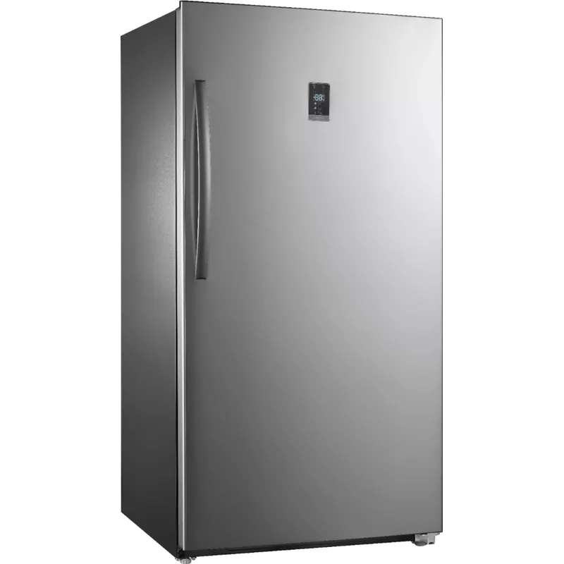 Insignia™ - 17 Cu. Ft. Garage Ready Convertible Upright Freezer - Stainless Steel