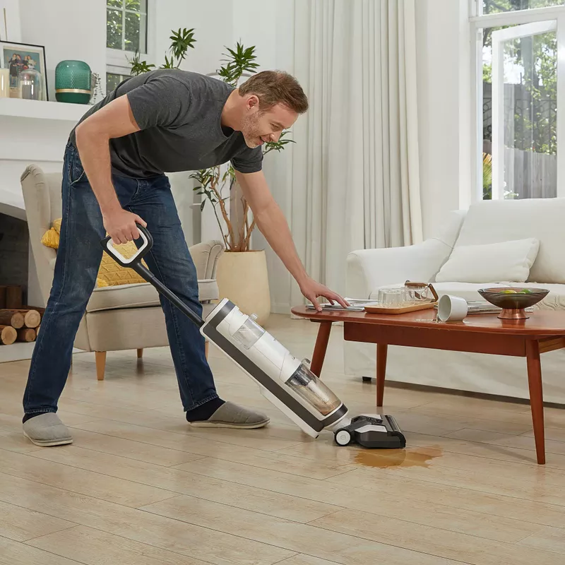 Tineco - iFloor 3 Plus - 3 in 1 Mop, Vacuum & Self Cleaning Floor Washer - White and Gray