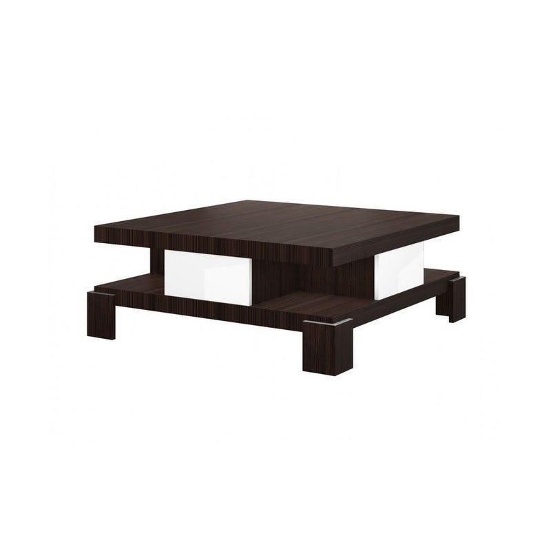 Strick & Bolton Clarence Two-tone Coffee Table - Brown/White