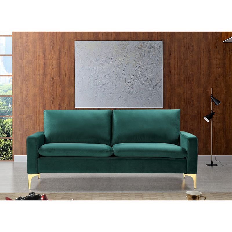 Macus Velvet 2 Piece Living Room set Sofa and Loveseat - Pink