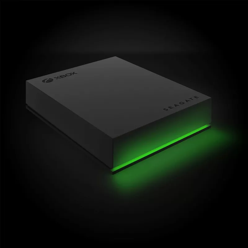 Seagate - Game Drive for Xbox 5TB External USB 3.2 Gen 1 Portable Hard Drive Xbox Certified with Green LED Bar - Black