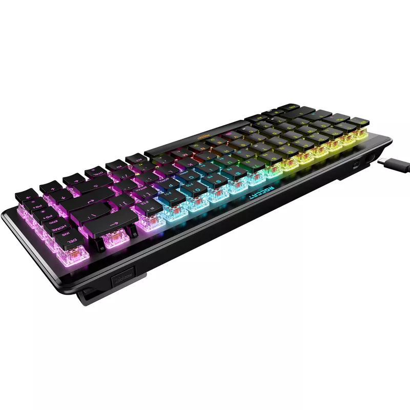 ROCCAT - Vulcan II Mini Air 65% Wireless Optical Mechanical Gaming Keyboard with RGB Illumination - Black