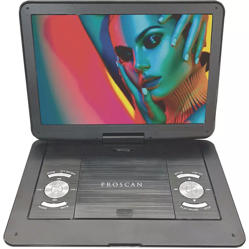 Proscan - 13.3" Portable DVD Player - Black