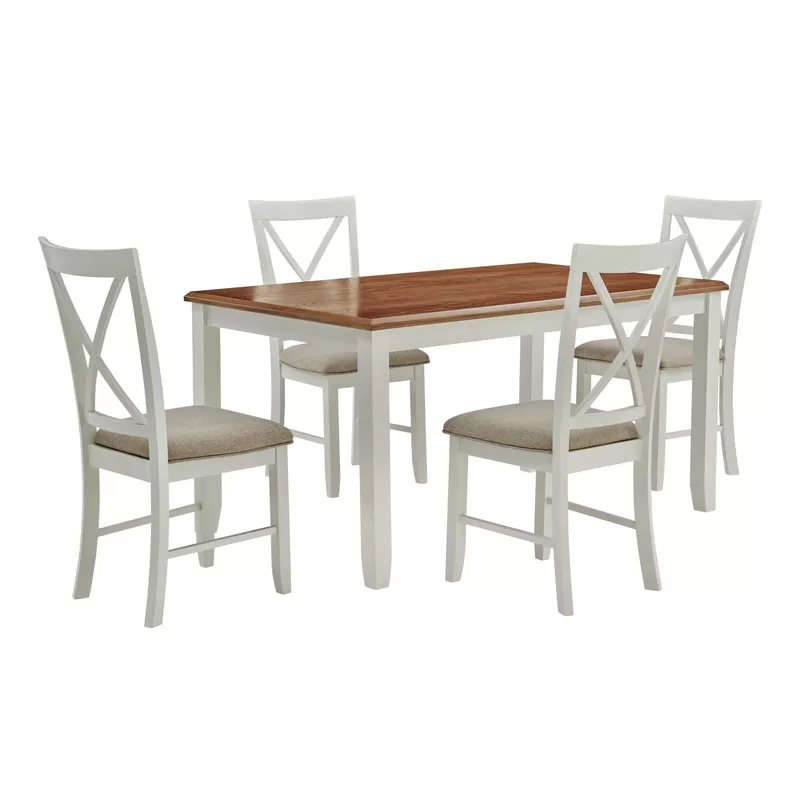 Andette 5Pc Dining Set Brown