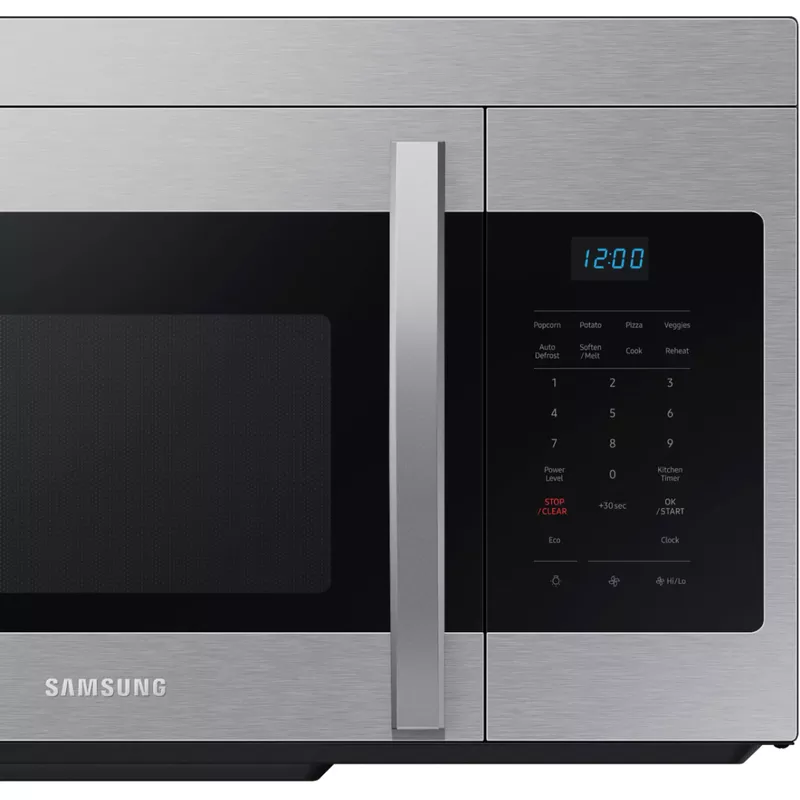 Samsung - 1.6 cu. ft. Over-the-Range Microwave with Auto Cook - Stainless Steel