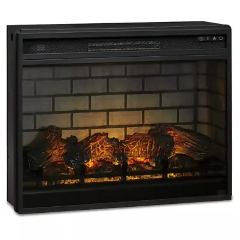 Black Entertainment Accessories LG Fireplace Insert Infrared