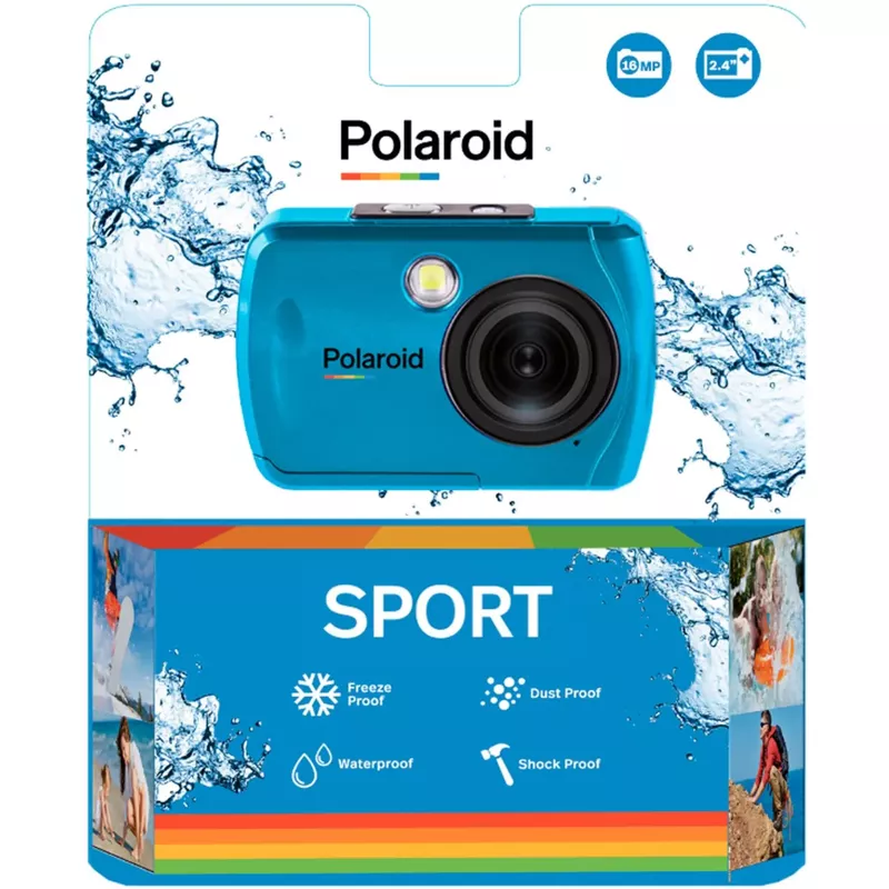 Polaroid - 16MP Waterproof Digital Camera - Teal